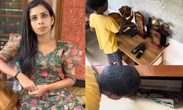 Renu Sudhi's response on viral video on kollam sudhi's trophy