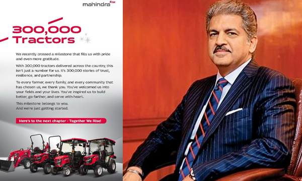 Anand Mahindra shares a nostalgic memory on Mahindra Agri North America 