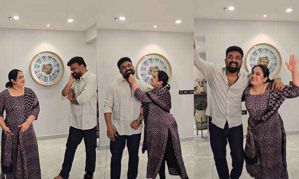 Kalabhavan Shajon and Dini Shajon steps for Pottala muttaye song