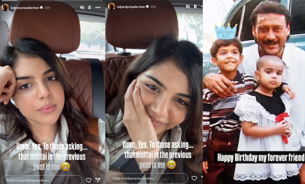 Kalyani Priyadarshan responds to fans asking about viral pic with Pranav Mohanlal