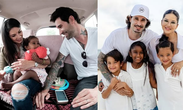 sunny-leone-and-daniel-weber-celebrate-nisha-kaur-webers-gotcha-day