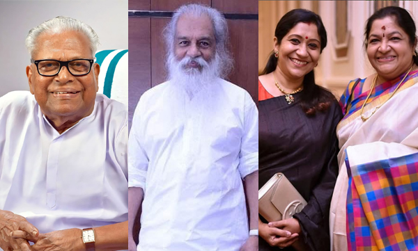 kj-yesudas-ks-chitra-and-sujatha-mohan-pay-tribute-to-vs-achuthanandan