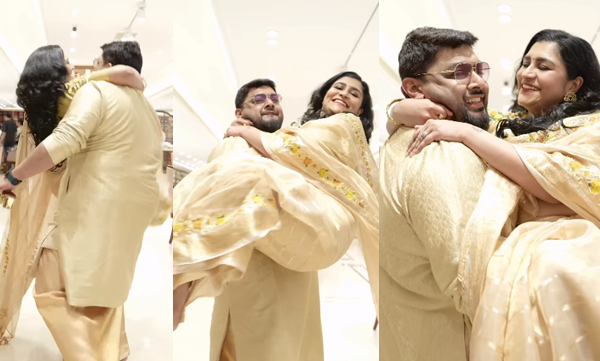 mithun-ramesh-lakshmi-menon-one-arm-pick-up-challenge