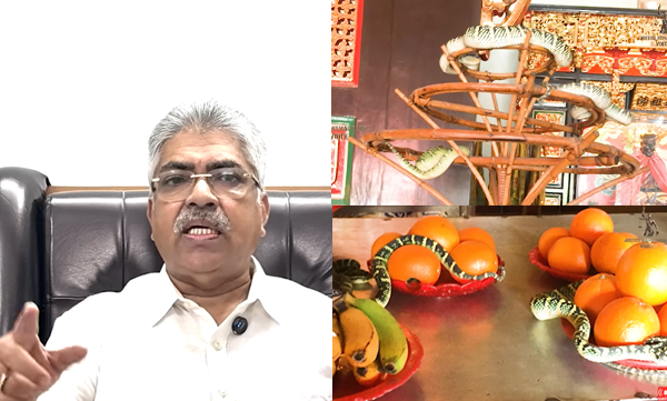 Justice Kemal Pasha on his narrow escape from the Snake Temple