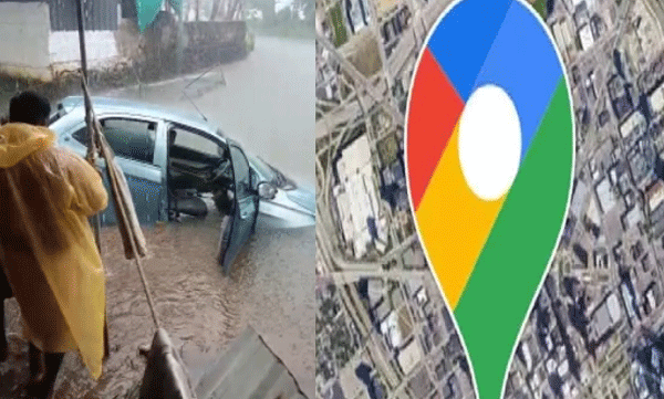 Couple's car falls into a ravine in Kottayam after looking at Google Maps