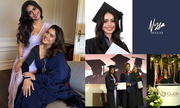 Proud mum Kajol cheers loudly for daughter Nysa at graduation ceremony