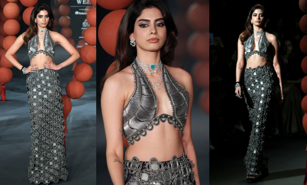 Khushi Kapoor took over the ramp walk at India Couture Week 2025