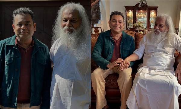 A R Rahman calls on K J Yesudas in Dallas 