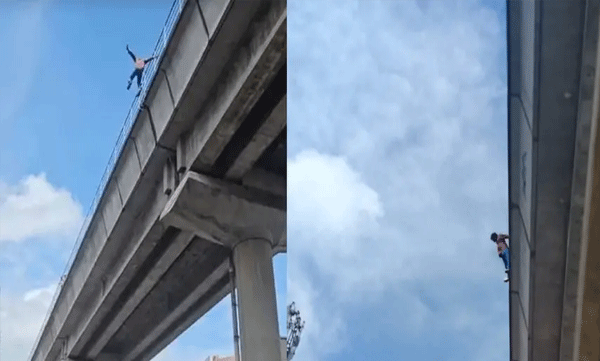 a-young-man-attempted-suicide-by-jumping-from-the-kochi-metro-bridge-onto-the-road