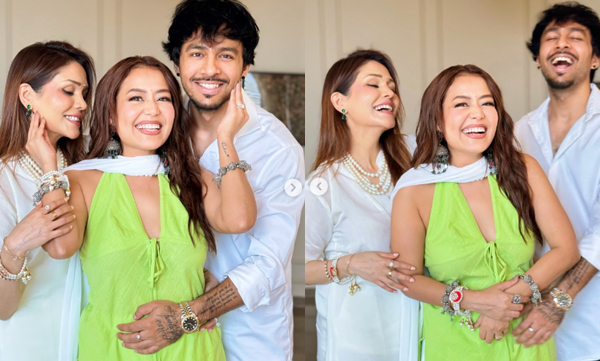 Neha -Kakkar -shares- pictures -with -siblings