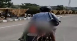 Man Ties Wife's Body To Bike 