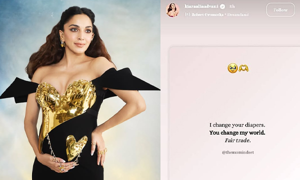 Kiara Adwani enjoying each moment of her motherhood, shares a beautiful post