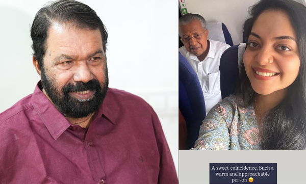 Minister V Shivankutty shares ahana krishna's insta story