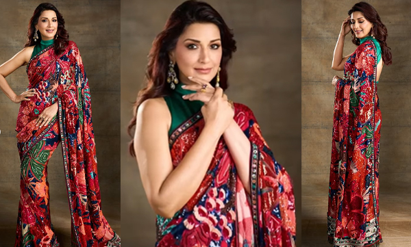 Sonali Bendre stuns in a gorgeous red saree, pictures trending
