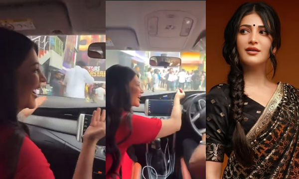 security-guard-stops-shruti-haasan-from-going-into-chennai-theatre-for-coolie/