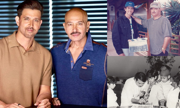 Hrithik Roshan shares unseen childhood pics to wish dad Rakesh Roshan on 76th birthday