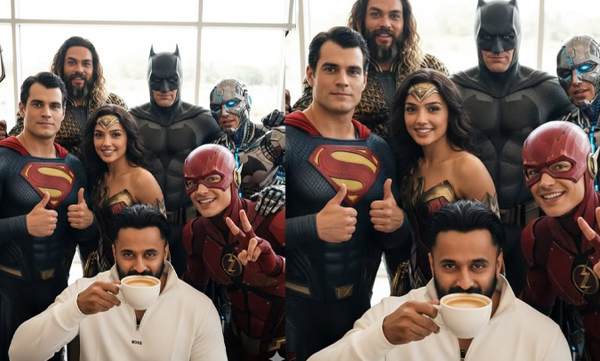 Unni Mukundan shares a tea time with superheroes with an interesting caption