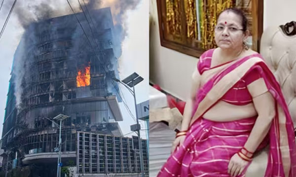 protesters set five-star hotel on fire; Indian woman dies after jumping from fourth floor