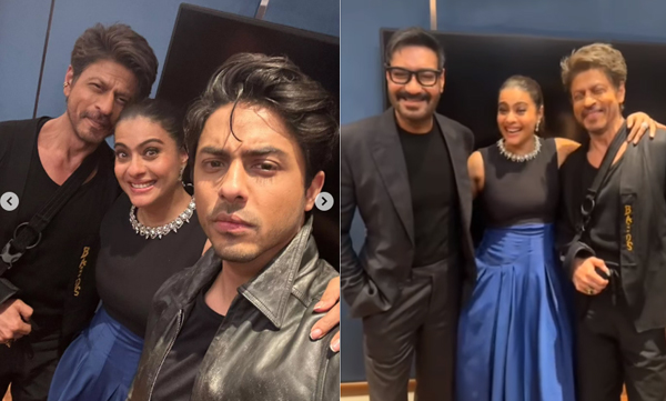 actress-kajol-share-a-funny-moment-with-shah-rukh-khan-and-ajay-devgan