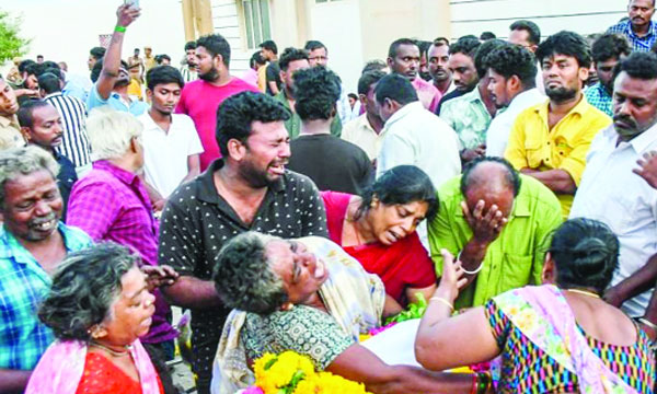 Death toll rises to 41, TVK accused of conspiracy