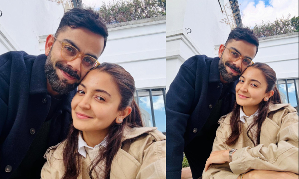 Virat Kohli shares a romantic moment with anushka sharma