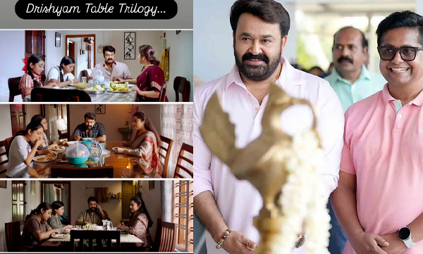Jeethu Joseph shares DRISHYAM Table Triology with interesting pictures