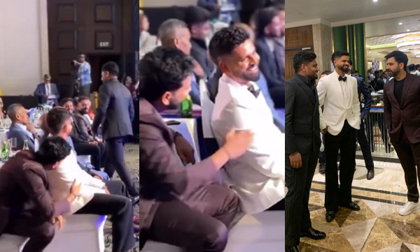  Rohith Sharma imitating walking style of Sanju Samson