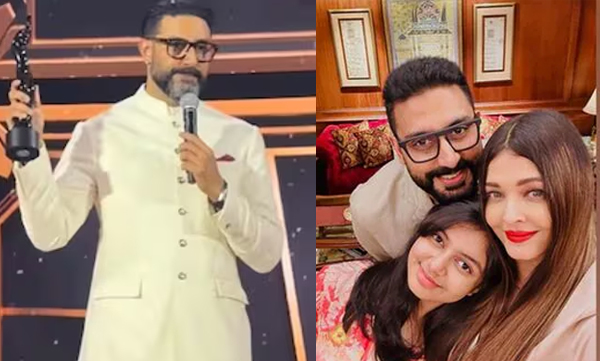 Abhishek Bachchan's Filmfare speech moves audience to tears