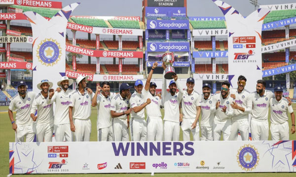 Defeated West Indies by seven wickets