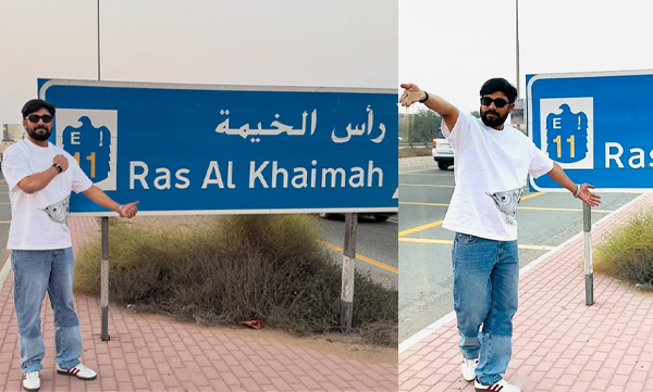 Sharafudheen post in Ras Al Khaimah sign board goes viral