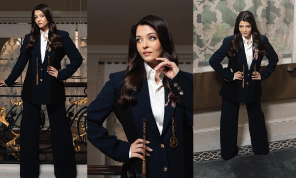 Aishwarya Rai Bachchan stunning look in blue pantsuit flawlessly nailed the ultimate boss-babe look