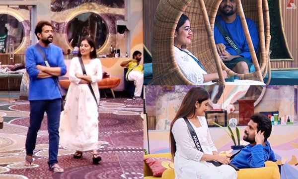 Aneesh romantic proposal to anumol in big boss house