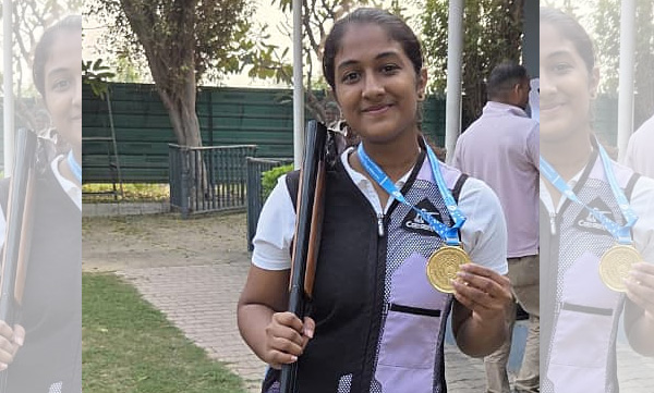 Mia Anna got gold Medal in National shooting Championship 