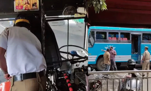 private-bus-bus-catches-fire-during-running-at-kochi