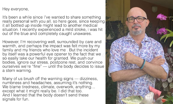 Anil Radhakrishnan about his stroke and recovery