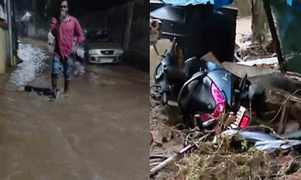 Water tank with a storage capacity of 13.8 crore liters bursts; houses in Thammanam flooded