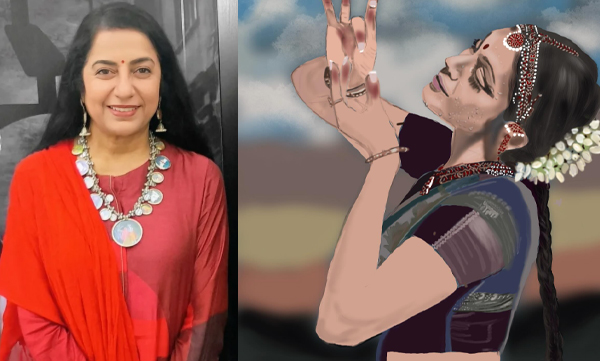 Suhasini Maniratnam shares potrait of shobhana which she draw