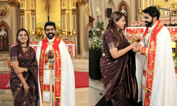 Anusree wishes her friend who has entered the priesthood