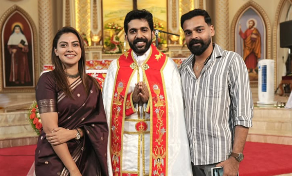 Anusree wishes her friend who has entered the priesthood