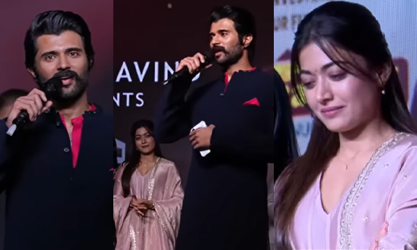 Rashmika Mandanna got emotional on vijay's speech
