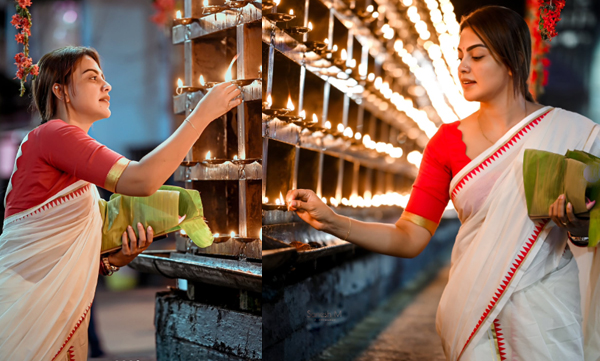 Anusree traditional look taken by fans