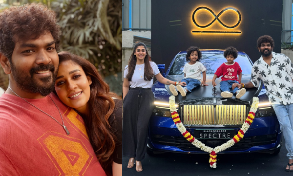 Vignesh Shivan gives Rolls-Royce Black Badge Spectre as a birthday gift to nayanthara