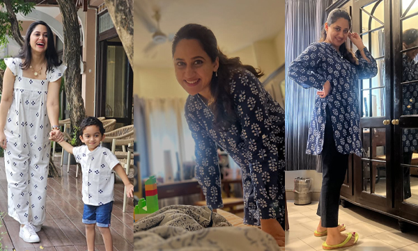 Actor miya george shares photos taken by her 4 year old son luca