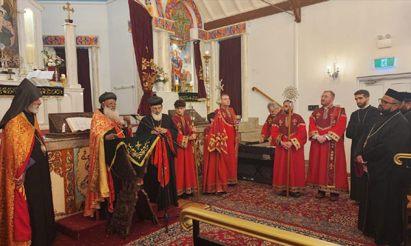 Warm welcome for Catholicos at Armenian Church headquarters