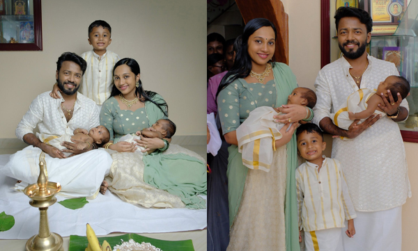 Vishnu Unnikrishnan shares baby names of his twin kids
