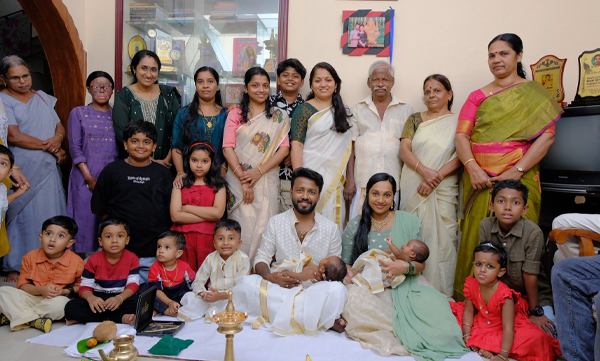 Vishnu Unnikrishnan shares baby names of his twin kids