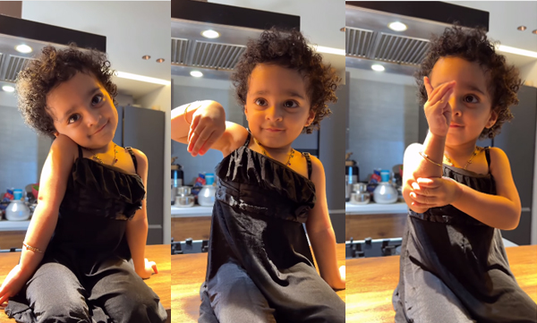 pearle-maaney-shares-adorable-video-of-daughter-nithara-imitating-mohanlal-mammootty-and-suresh-gopi