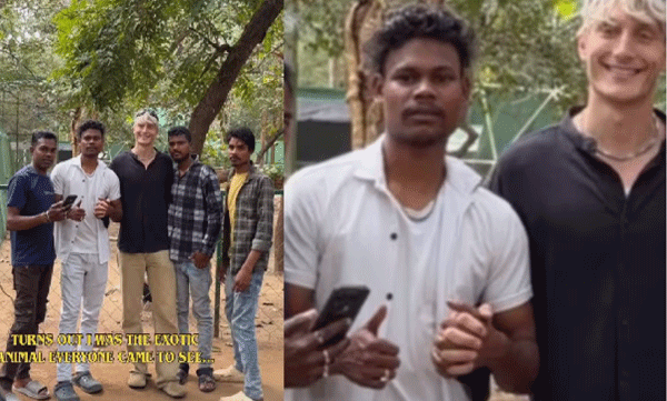italian-tourist-becomes-attraction-at-karnataka-zoo-viral-video
