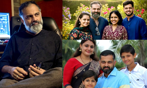 Music Director Bijibal shares AI picture of shanthi and his kids