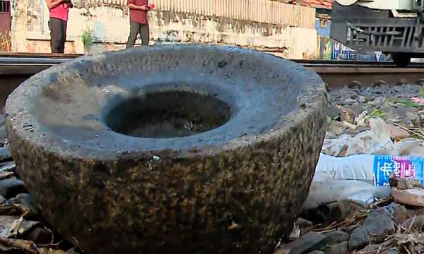 A stone was found on the railway track; suspicions of sabotage